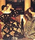 Famous Ladies Paintings - Venetian Ladies Listening to a Serenade